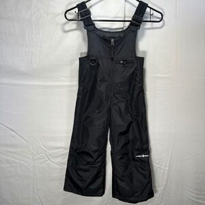 Outdoor Gear Kids Snow Bibs Size 4 Black Insulated Winter Ski Overalls